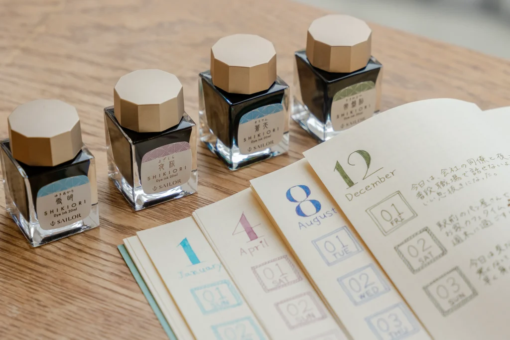 月毎に色を変えて書いてみる