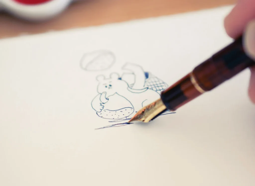 クマの栗拾い１