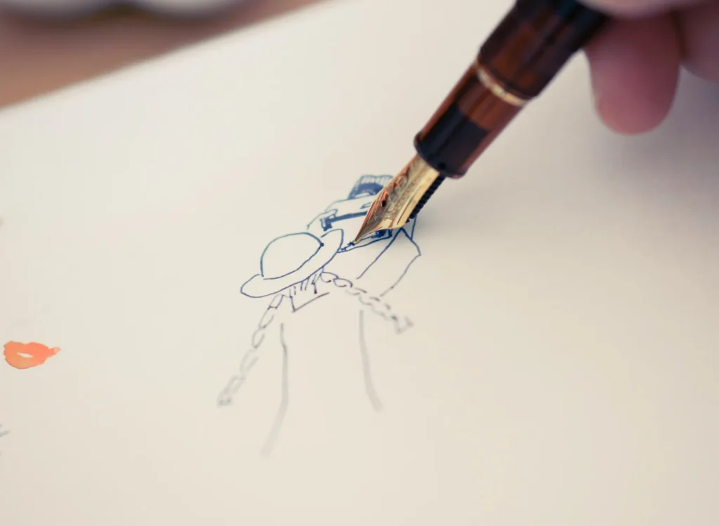 紅葉狩りを楽しむ女性１