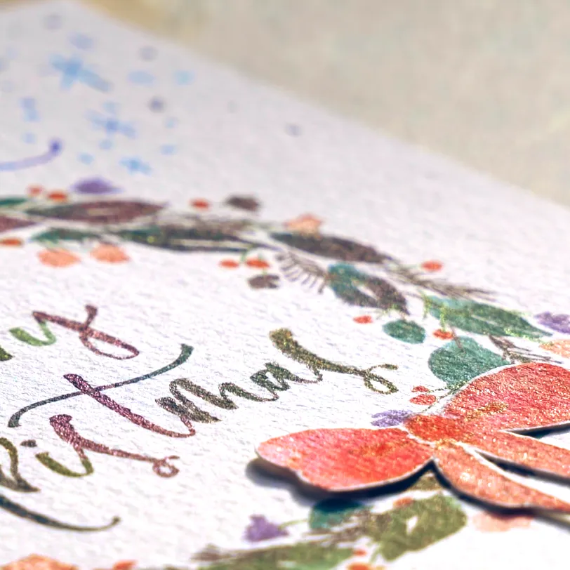 ラメが煌めいている様子の写真