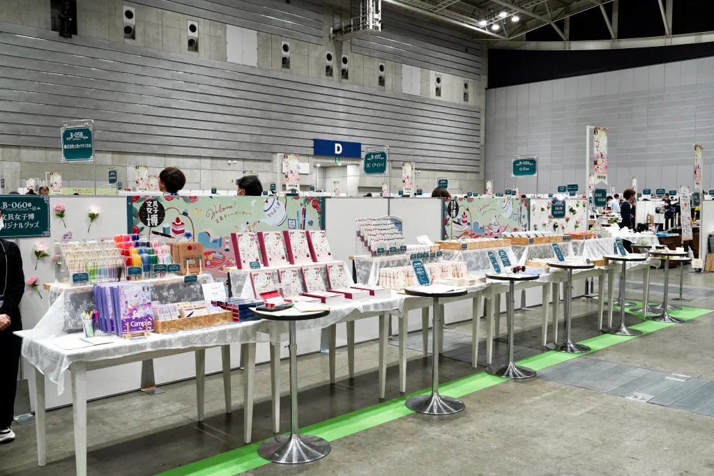 文具女子博オリジナルグッズブースの写真