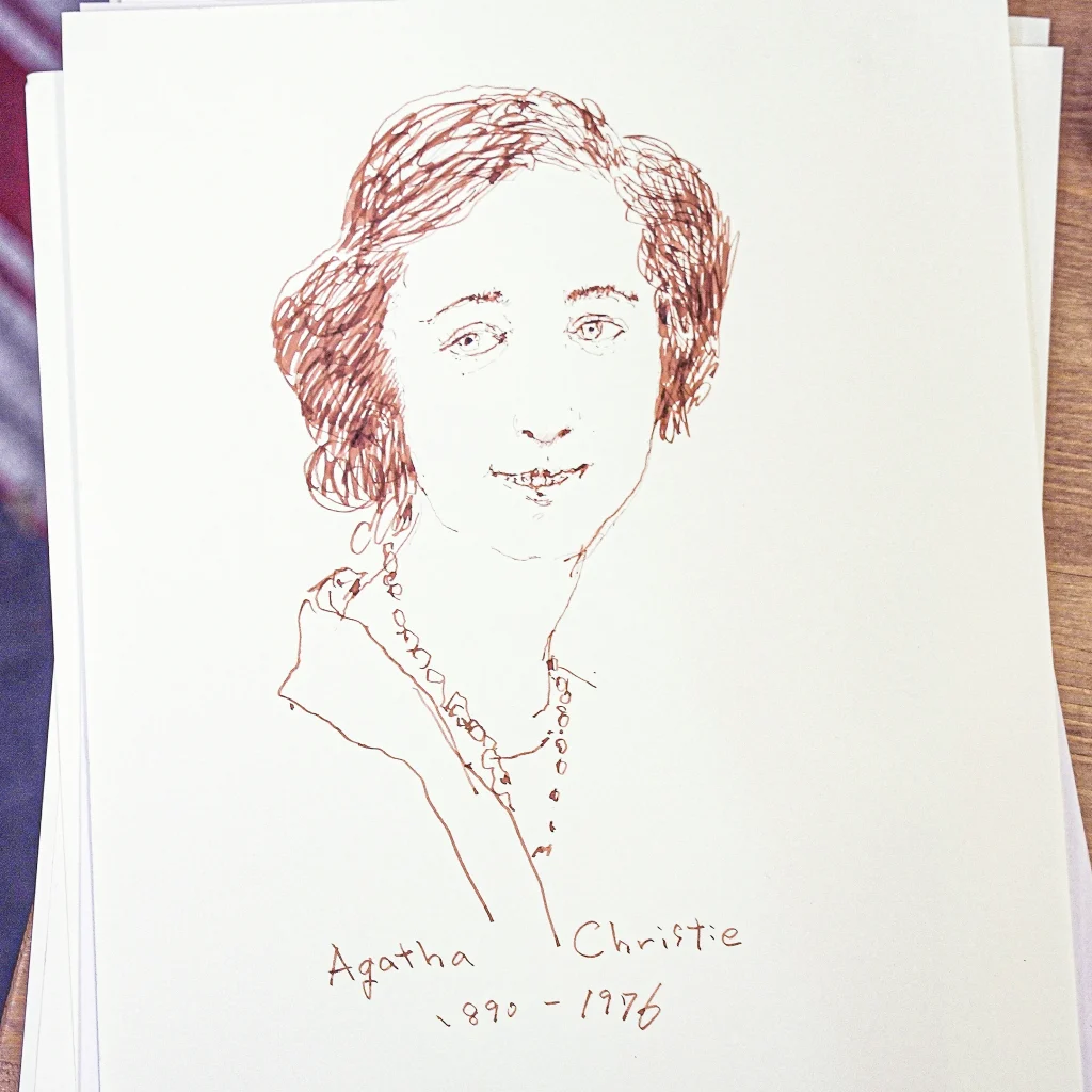 アガサ・クリスティのイラスト