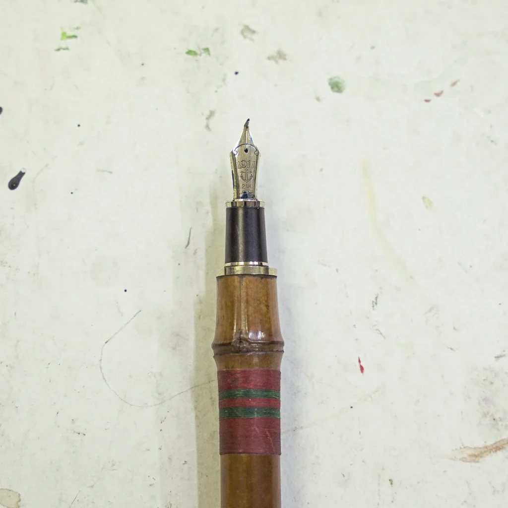 夏目漱石を描くのに使用した画材２