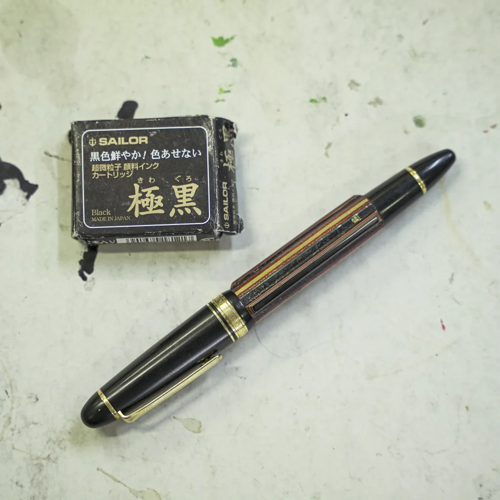 コナン・ドイルとアーネスト・ヘミングウェイを描くのに使用した画材１