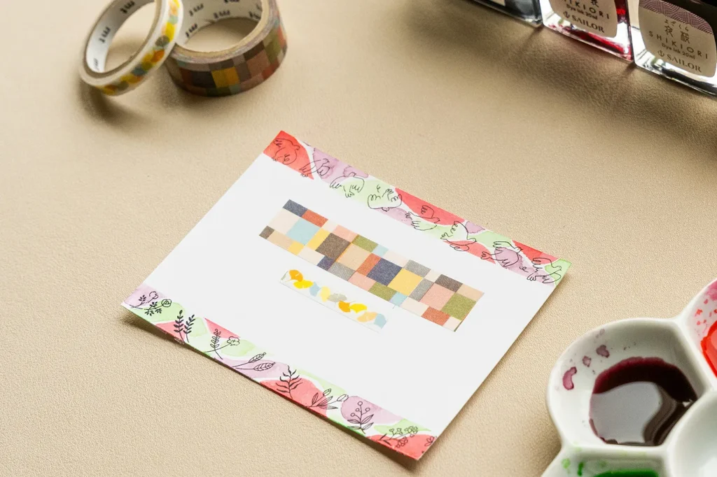 メッセージエリアをマスキングした状態