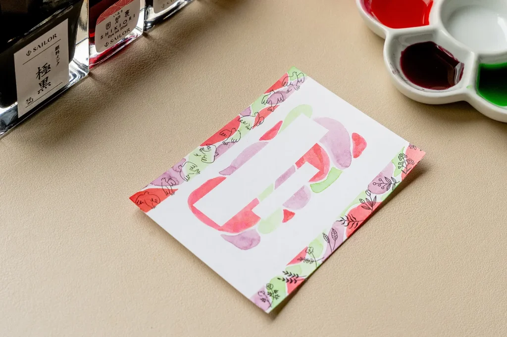 マスキングテープを剥がした状態