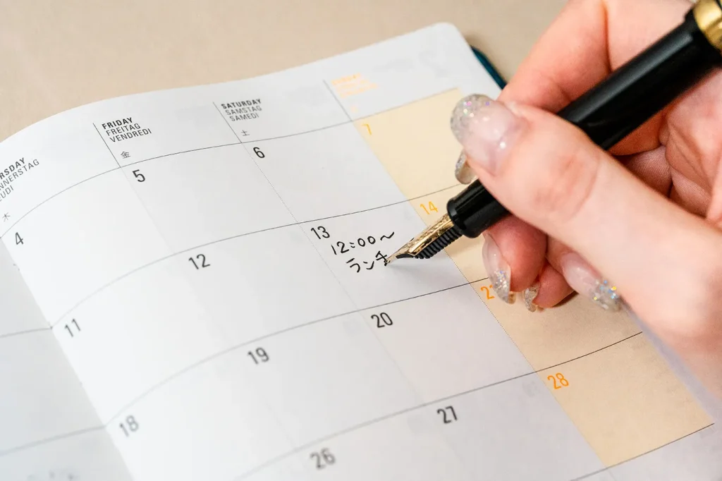 万年筆の文字の比較3