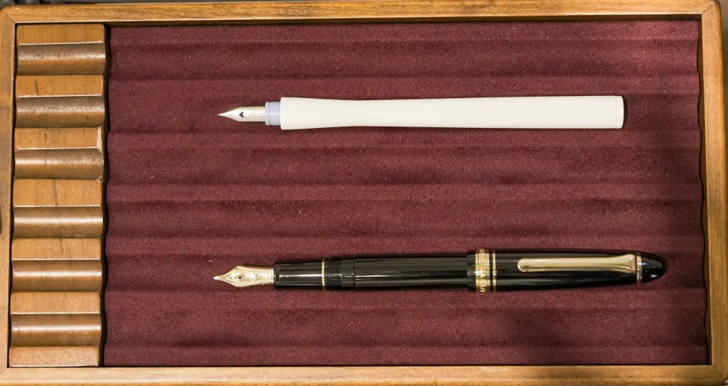 研ぎを行なった筆記具