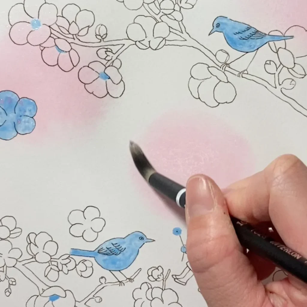 下塗りの様子２