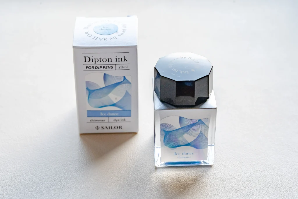 つけペン用ボトルインク Dipton　Ice danceのパッケージ