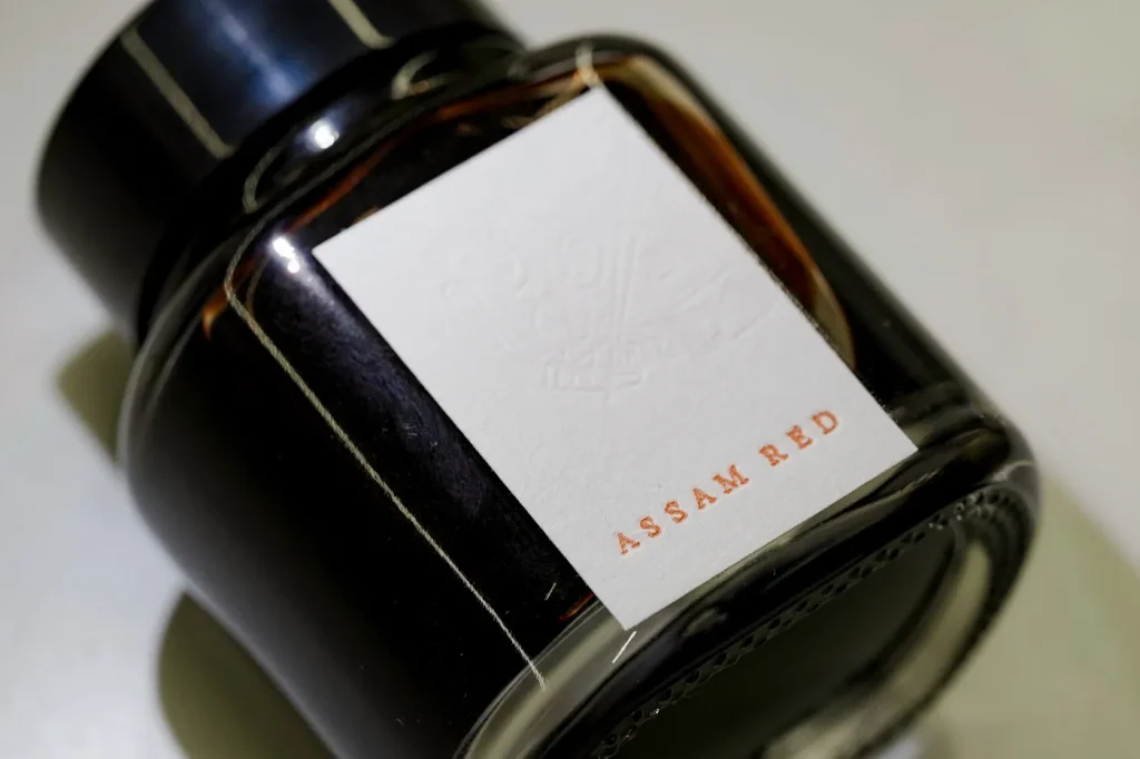 ASSAM REDの活版印刷