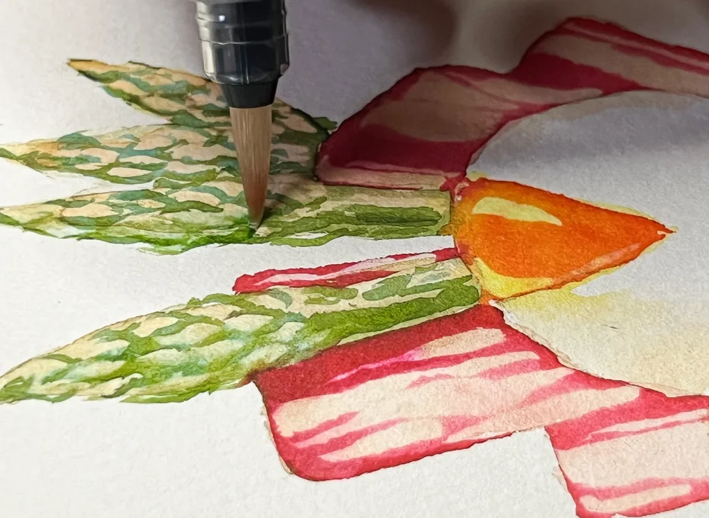 ディティールを書き込んでいる様子１