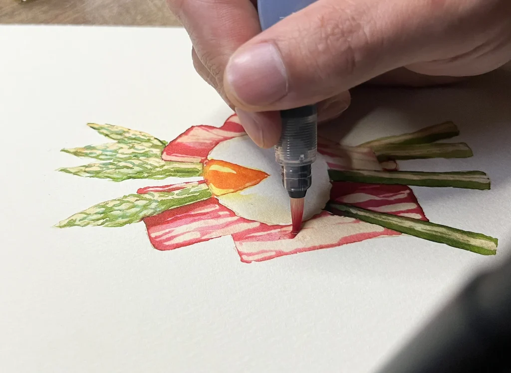 ディティールを書き込んでいる様子２