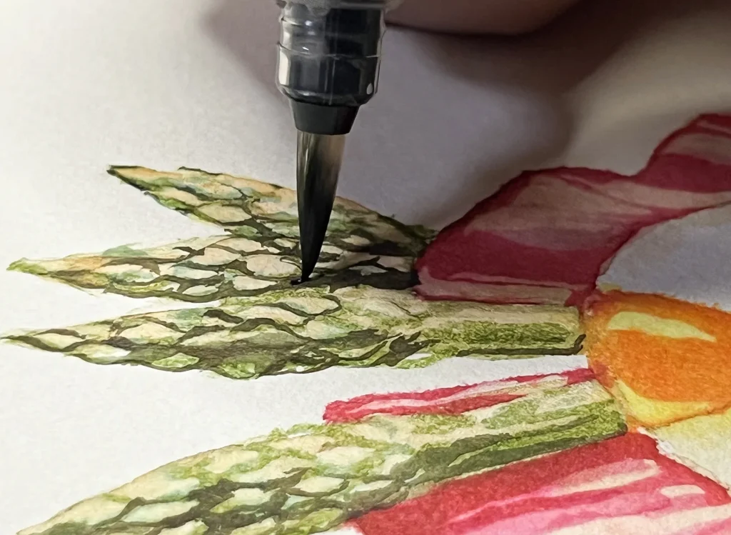 ディティールを書き込んでいる様子６