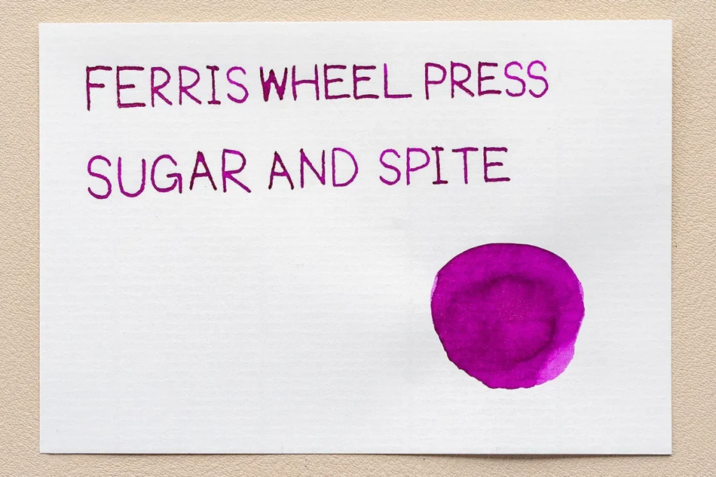 FERRIS WHEEL PRESS Sugar And Spiteを真上から見た様子
