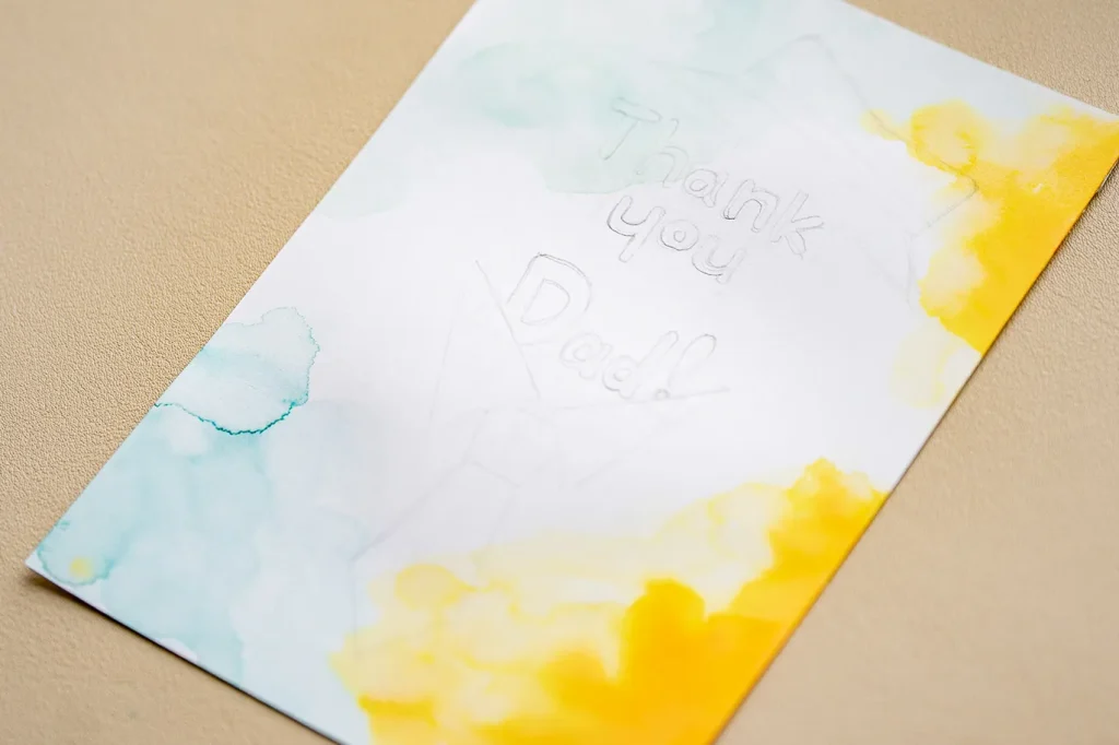 下書きが完了した様子