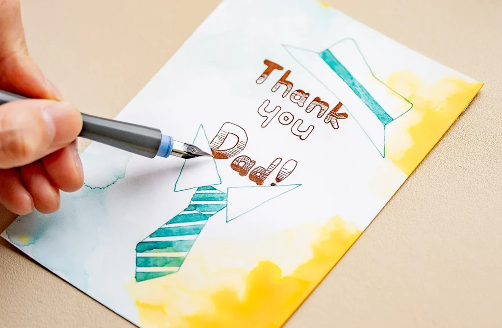 文字にエフェクトをつけている様子