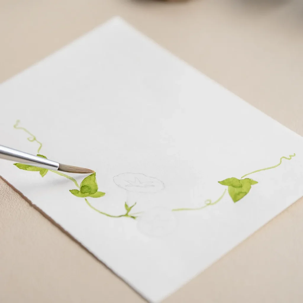 朝顔の描き方２