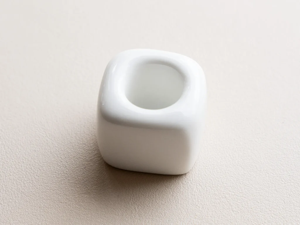 歯ブラシスタンド 四角 ホワイト(DAISO)の商品写真